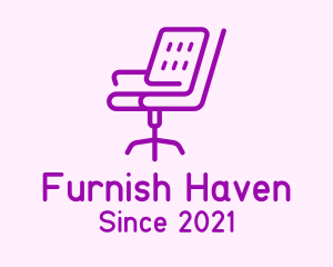 Purple Recliner Chair logo design