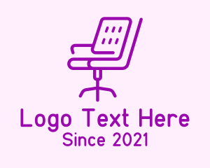 Chair - Purple Recliner Chair logo design
