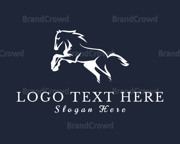 Running Stallion Horse Logo