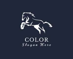 Jockey - Running Stallion Horse logo design