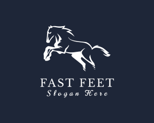 Running - Running Stallion Horse logo design