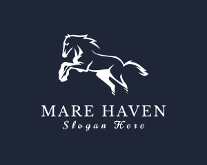 Mare - Running Stallion Horse logo design