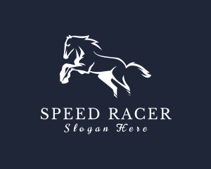 Jockey - Running Stallion Horse logo design