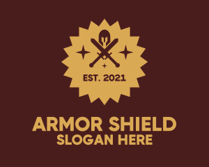 Armor Gaming Badge logo design