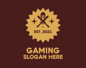 Shield - Armor Gaming Badge logo design