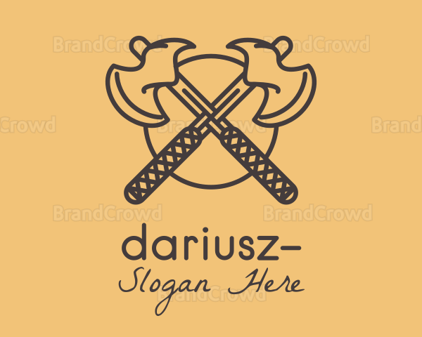 Medieval Battle Axe Logo