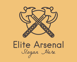 Arsenal - Medieval Battle Axe logo design