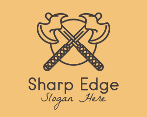 Medieval Battle Axe logo design