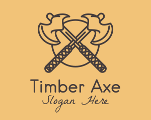 Medieval Battle Axe logo design