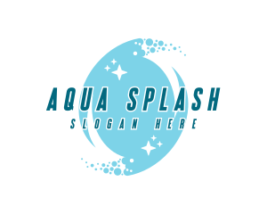 Cleaning Water Splash logo design