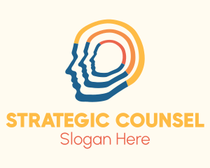 Counsel - Multicolor Human Head logo design