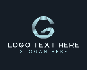 Paper Origami Letter G Logo
