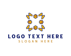 Hexagonal - Cube Star Engineer logo design