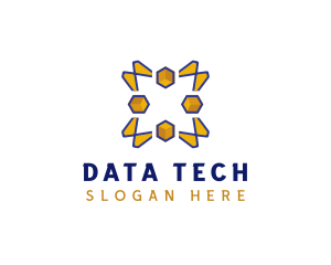 Database - Cube Star Engineer logo design