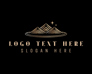 Premium Mountain Peak logo design