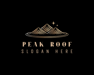 Premium Mountain Peak logo design