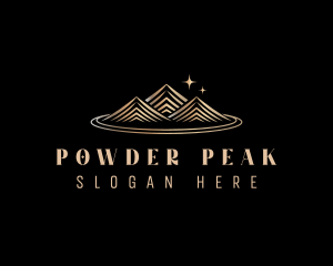 Premium Mountain Peak logo design