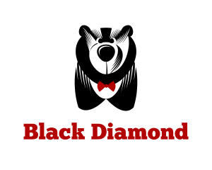 Big Bear & Bowtie logo design