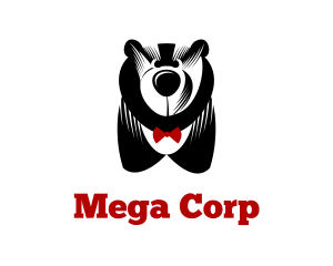 Big - Big Bear & Bowtie logo design