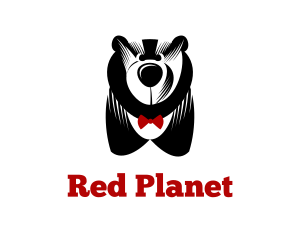 Big Bear & Bowtie logo design