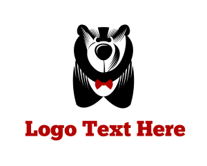 Big - Big Bear & Bowtie logo design