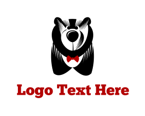 Characters - Big Bear & Bowtie logo design