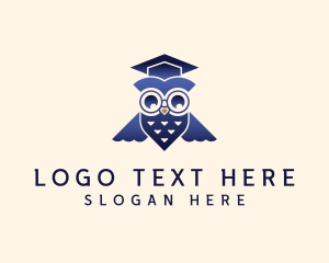 Professor - Scholar Owl Student logo design