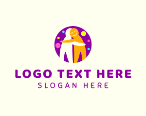 Family - Colorful People Hug logo design