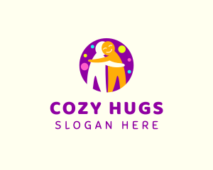 Colorful People Hug logo design