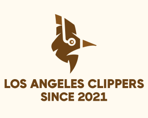 Animal - Brown Woodpecker Bird logo design