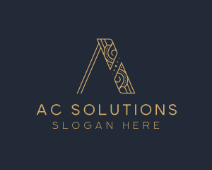 Upscale Brand Letter A logo design