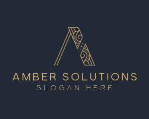 Upscale Brand Letter A logo design