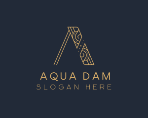 Upscale Brand Letter A logo design