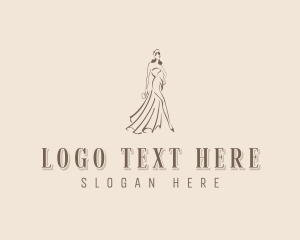 Fashion Designer - Gown Dressmaker Boutique logo design