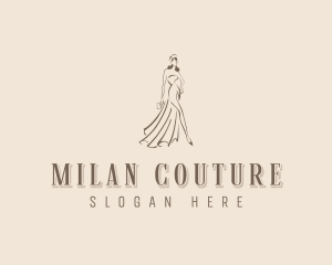 Gown Dressmaker Boutique logo design