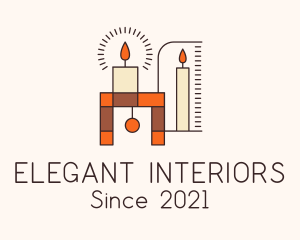 Interior Candle Decor logo design