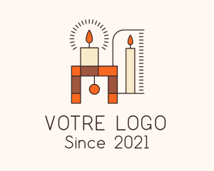 Decoration - Interior Candle Decor logo design