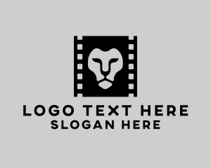 Cinema - Lion Film Production logo design