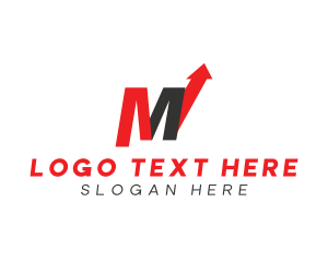 Business - Logistics Letter M Arrow logo design