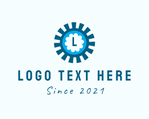 Turbine - Mechanical Windmill Cog logo design