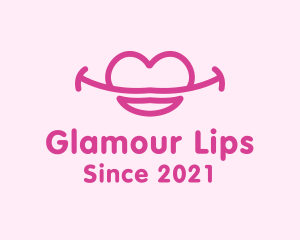 Heart Lip Smile logo design