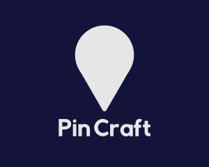 Pin - Location Pin Travel logo design