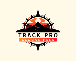 Tracker - Compass Mountain Voyage logo design