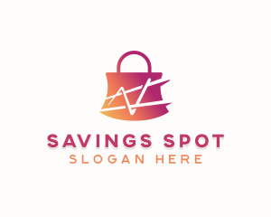 Discount - Online Shopping Bag logo design