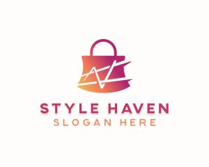 Online Shopping Bag logo design