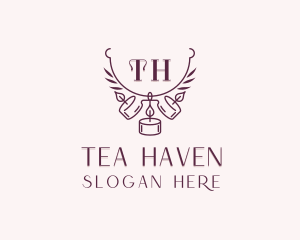 Tea Light Candle Decor logo design