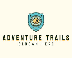 Adventure Traveler Compass logo design