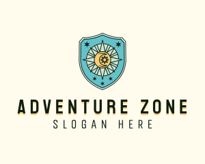 Adventure Traveler Compass logo design