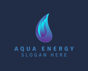 Aqua Water Droplet  logo design