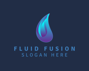 Aqua Water Droplet  logo design